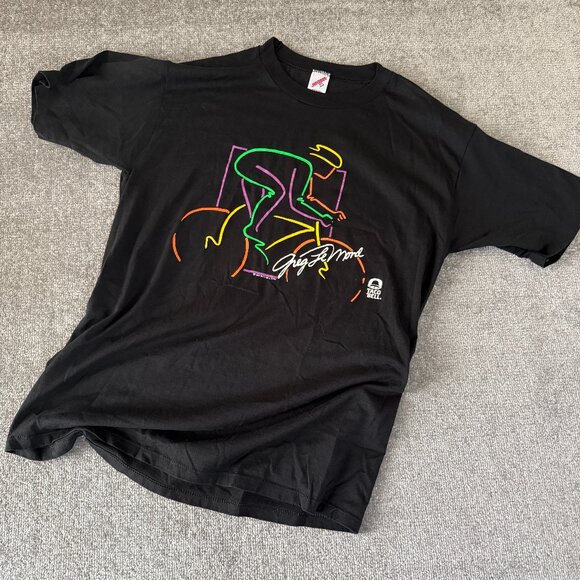 RARE Vintage 1990 Taco Bell x Greg LeMond Greatest Cyclist Jerzees USA Size XXL - Picture 1 of 7